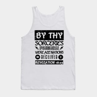 Revelation 18:23 Sorceries Pharmakeia Grunge Aesthetic Tank Top